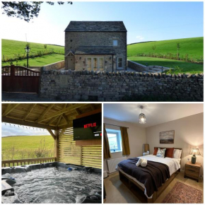PRIVATE LUXURY Barn Stay with Hot Tub and OUTDOOR ENTERTAINMENT, YORKSHIRE DALES For 8! HUGE OFFER!